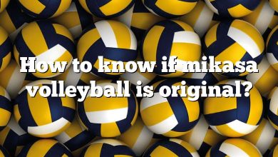How to know if mikasa volleyball is original?