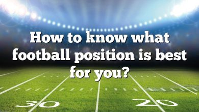 How to know what football position is best for you?