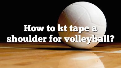 How to kt tape a shoulder for volleyball?