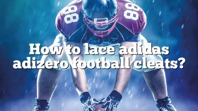 How to lace adidas adizero football cleats?