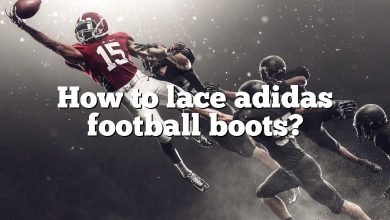 How to lace adidas football boots?