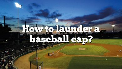 How to launder a baseball cap?