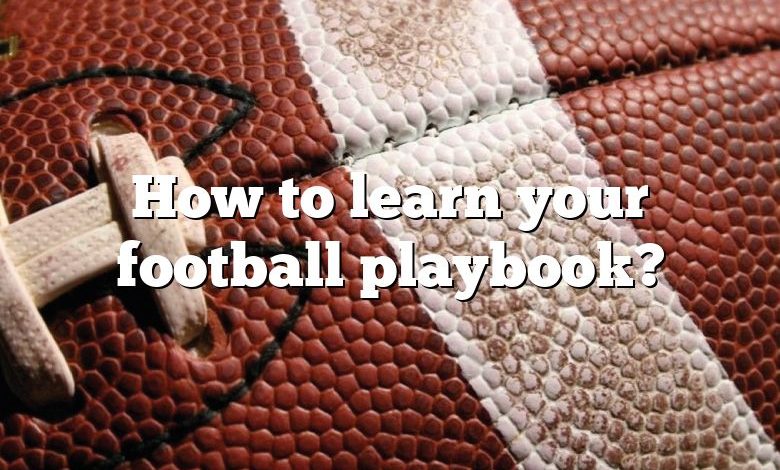 How to learn your football playbook?