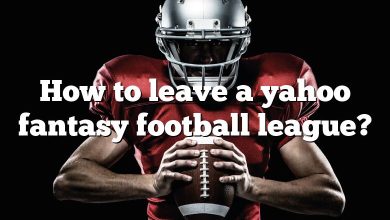 How to leave a yahoo fantasy football league?