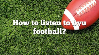 How to listen to byu football?
