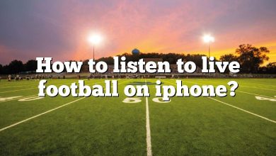 How to listen to live football on iphone?