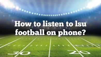 How to listen to lsu football on phone?