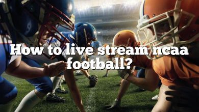 How to live stream ncaa football?