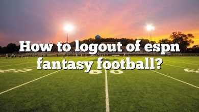 How to logout of espn fantasy football?