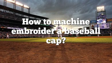 How to machine embroider a baseball cap?