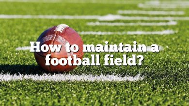 How to maintain a football field?