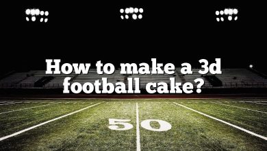 How to make a 3d football cake?