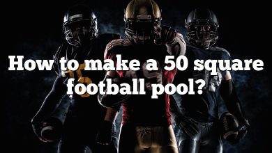 How to make a 50 square football pool?