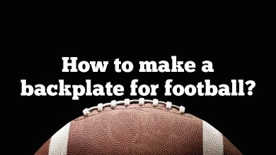 How to make a backplate for football?