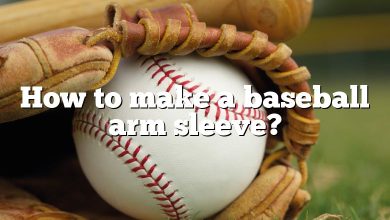 How to make a baseball arm sleeve?