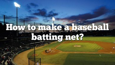 How to make a baseball batting net?