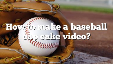 How to make a baseball cap cake video?