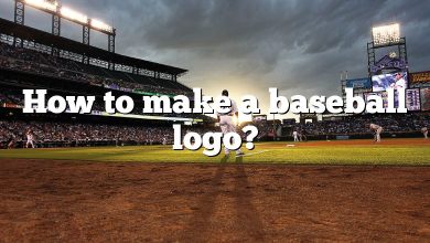 How to make a baseball logo?