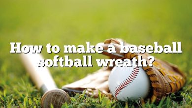 How to make a baseball softball wreath?