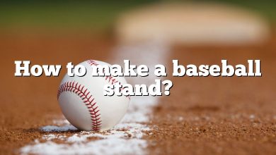 How to make a baseball stand?