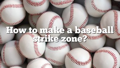 How to make a baseball strike zone?