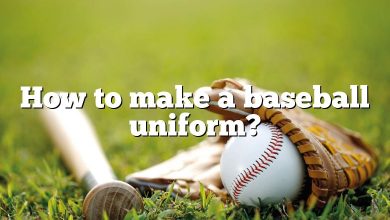 How to make a baseball uniform?