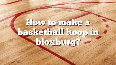 How to make a basketball hoop in bloxburg?