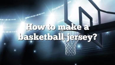How to make a basketball jersey?