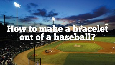 How to make a bracelet out of a baseball?