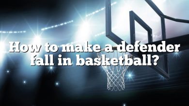 How to make a defender fall in basketball?