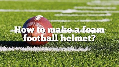 How to make a foam football helmet?