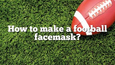 How to make a football facemask?