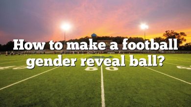 How to make a football gender reveal ball?