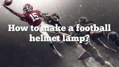How to make a football helmet lamp?