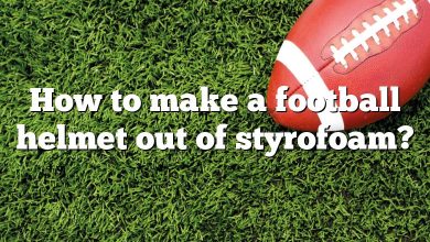 How to make a football helmet out of styrofoam?