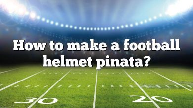How to make a football helmet pinata?