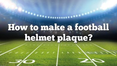How to make a football helmet plaque?