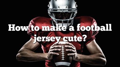 How to make a football jersey cute?