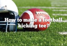 How to make a football kicking tee?