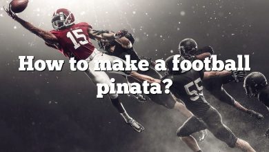 How to make a football pinata?