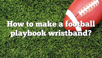 How to make a football playbook wristband?