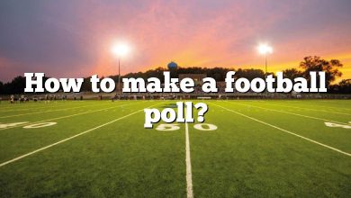 How to make a football poll?