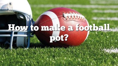 How to make a football pot?