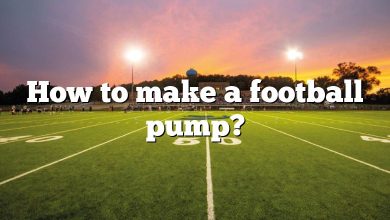 How to make a football pump?