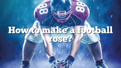 How to make a football rose?