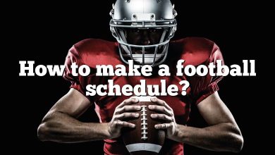 How to make a football schedule?