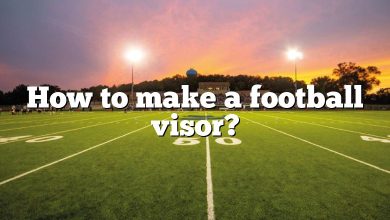 How to make a football visor?