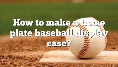 How to make a home plate baseball display case?