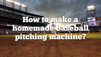 How to make a homemade baseball pitching machine?