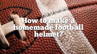 How to make a homemade football helmet?